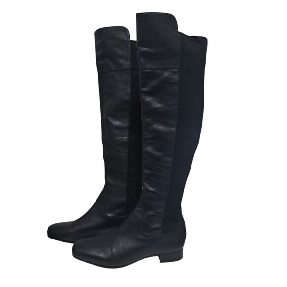 Louise Et Cie Lo- Andora Minimalist Boho Goth Over The Knee Boots Siz 8.5 Black - Picture 3 of 13